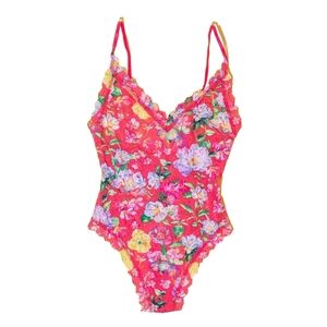 Hanky Panky Floral Lace Teddy Medium